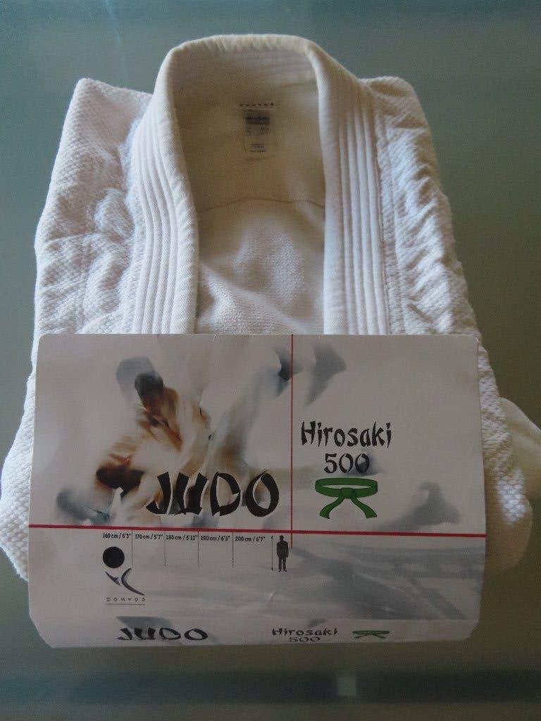 KIMONO HIROSAKI JUDO AIKIDO 500 | taille 160 (PERSONNE 1,60, Sports & Fitness, Enlèvement ou Envoi, Utilisé, Taille M, Costume d'arts martiaux