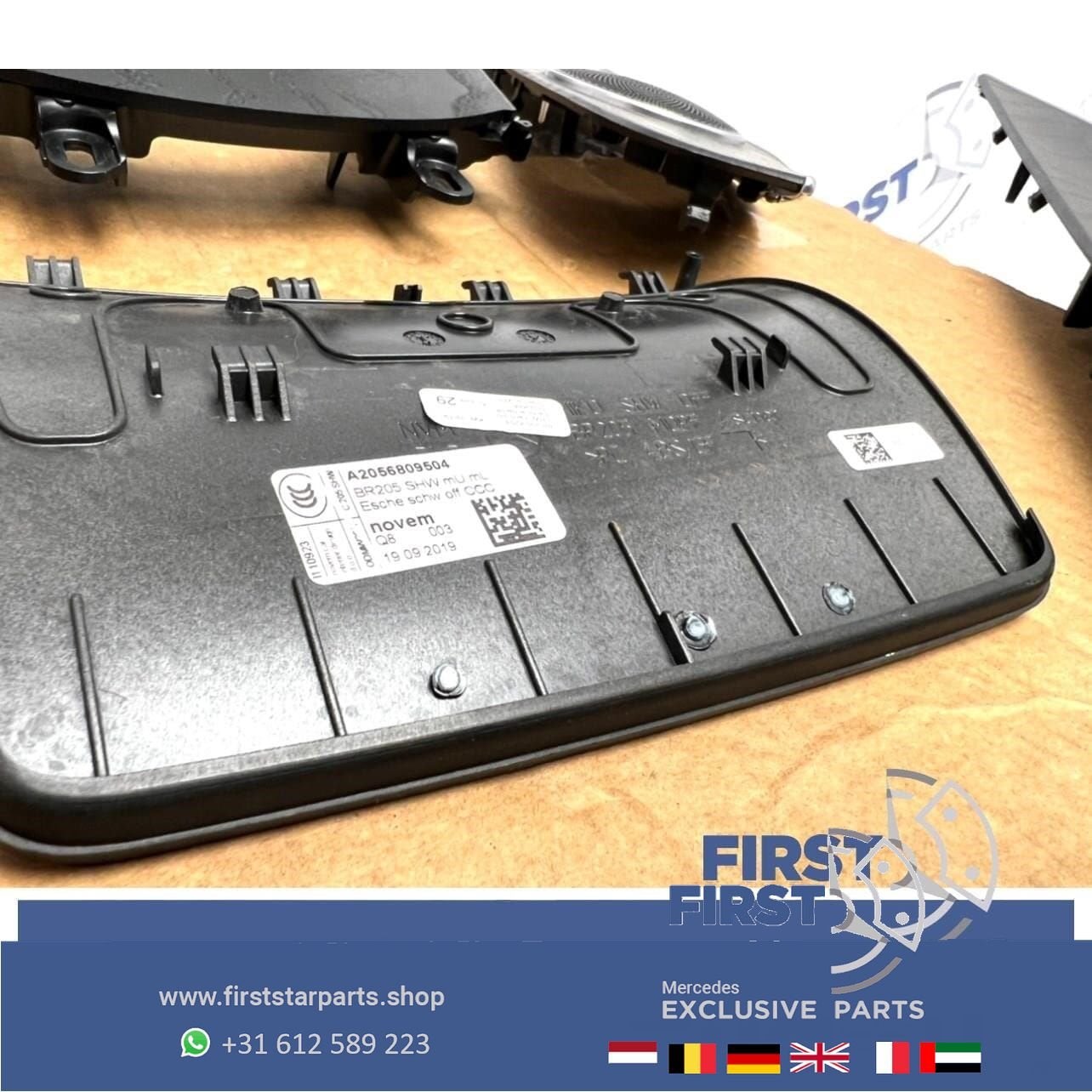 W205 AMG lijsten set zwart hout Mercedes C Klasse 2018 Sedan, Utilisé, -, -, Enlèvement ou Envoi