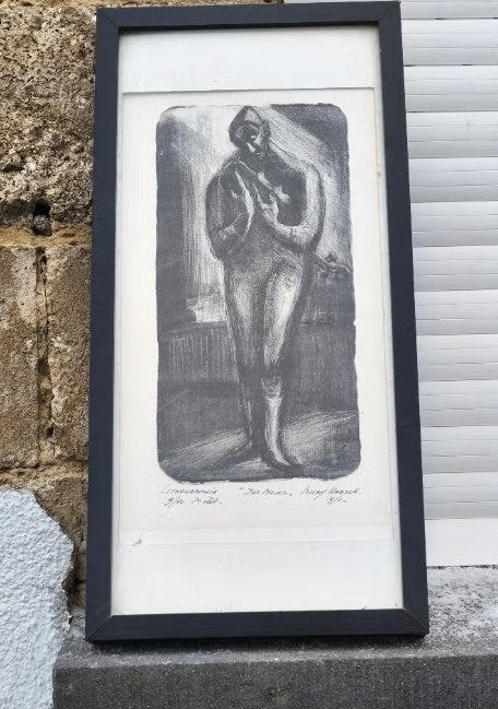 Lithographie des mains signe Mary habsch, Antiquités & Art, Enlèvement ou Envoi, Lithographie
