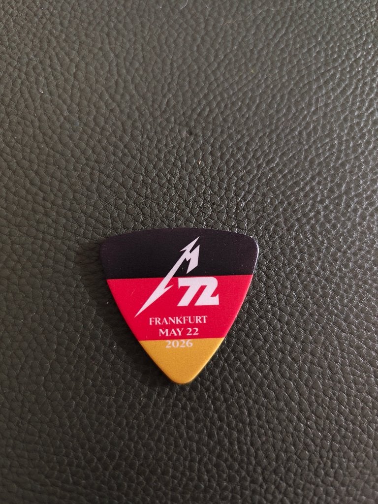 Metallica plectrum M72 Frankfurt 22/05/2026, Hobby & Loisirs créatifs, Hobby & Loisirs Autre, Enlèvement ou Envoi, Neuf