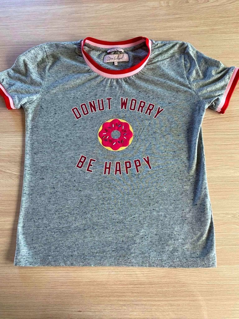 Grijs t-shirt - Stien Edlund - maat small / S, Stien Edlund, Ophalen of Verzenden, Zo goed als nieuw, Korte mouw