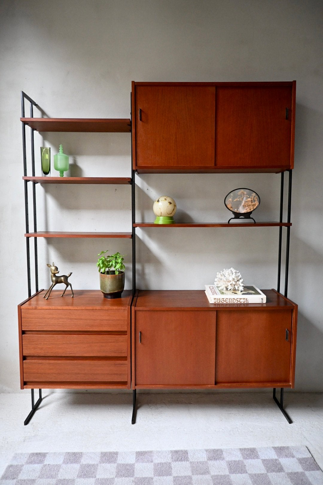 Wandsysteem modulair van Omnia Hilker jaren 60 vintage, Huis en Inrichting, Ophalen, Gebruikt
