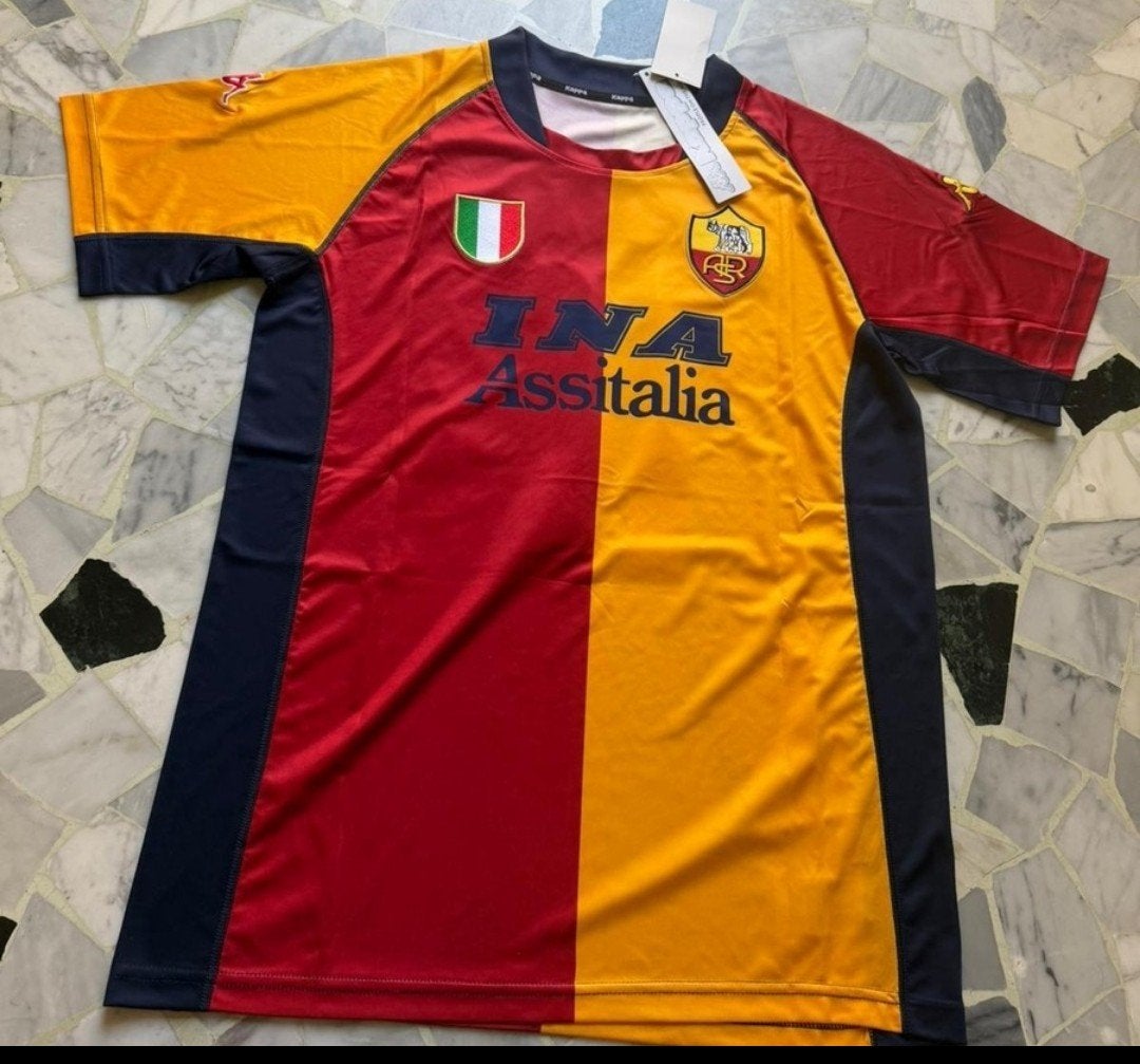 AS Roma Totti Voetbal Thuisshirt Origineel 2001, Enlèvement ou Envoi