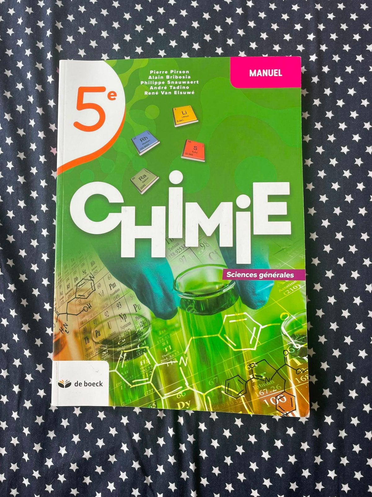 Chimie 5e, manuel scolaire, Livres, Livres scolaires, Enlèvement, Neuf, Secondaire, Chimie