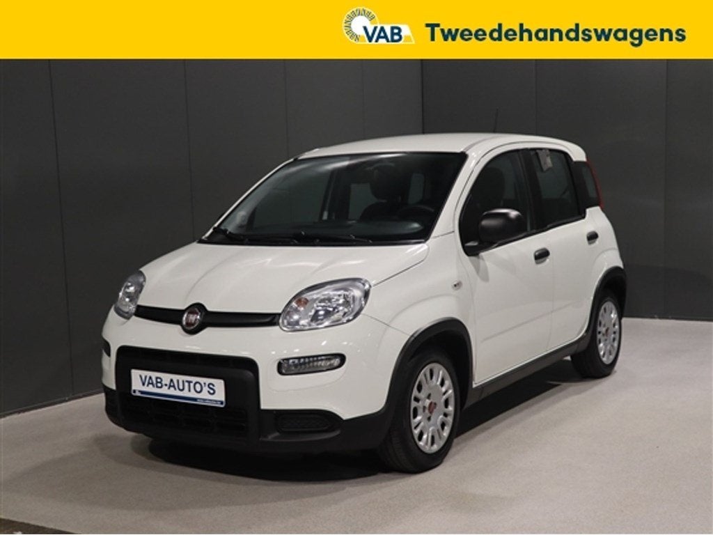 Fiat Panda   EASY HYBRID AIRCO CARPLAY DAB, Auto's, Fiat, 4 zetels, Zwart, Panda, 109 g/km