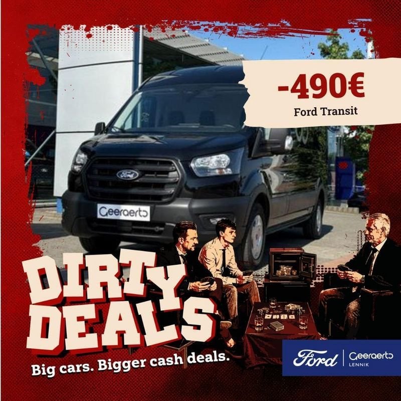 Ford Transit, Auto's, Voorwielaandrijving, Stof, Zwart, 4 cilinders