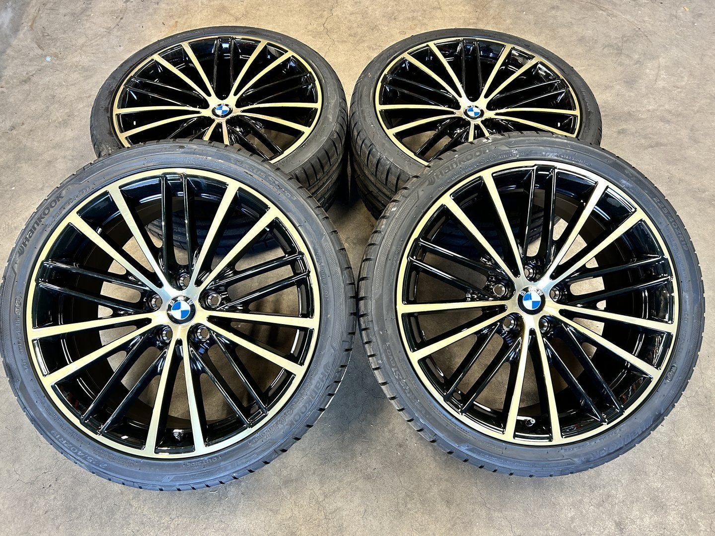 19 inch originele velgen + Z of W banden BMW 3 4 serie 635, Auto-onderdelen, 19 inch, -, -, Banden en Velgen