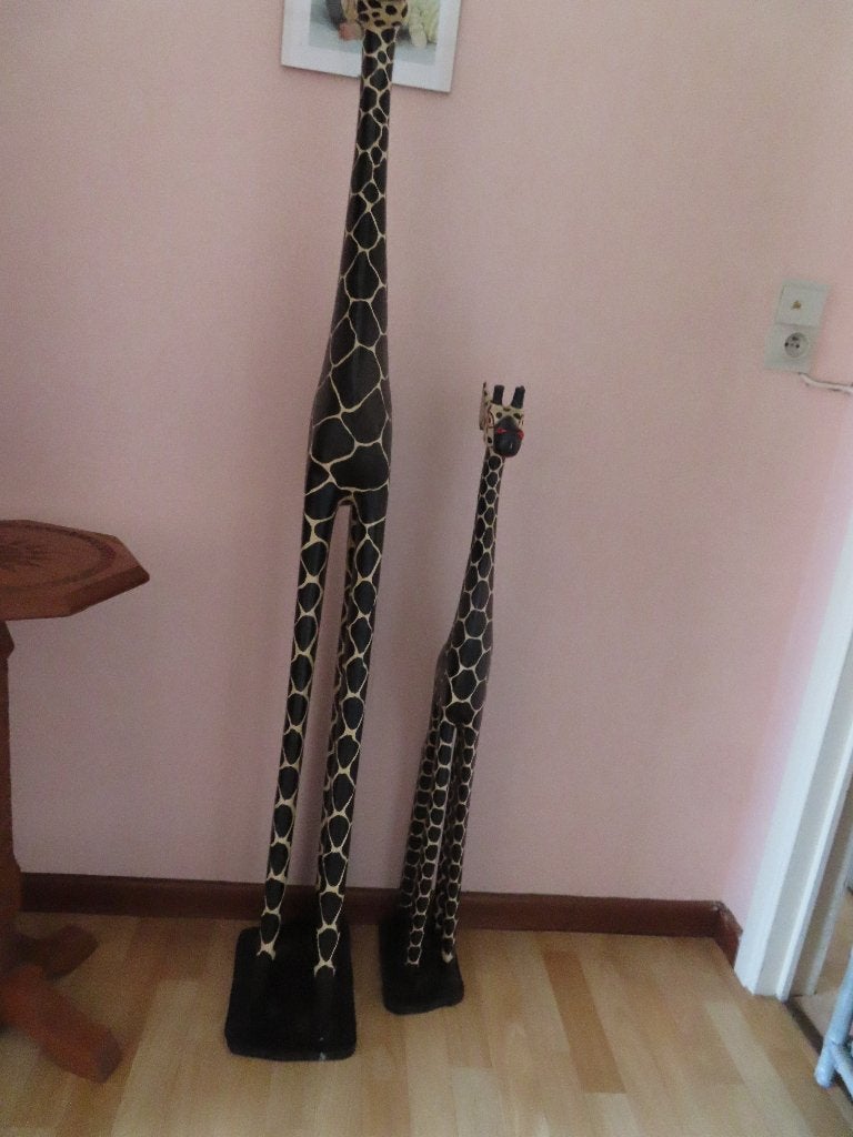 giraffen, Huis en Inrichting, Ophalen, Hout, Gebruikt, Meerkleurig