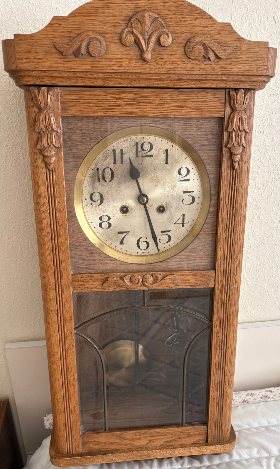 Horloge ancienne en chêne, Antiquités & Art, Antiquités | Horloges, Enlèvement