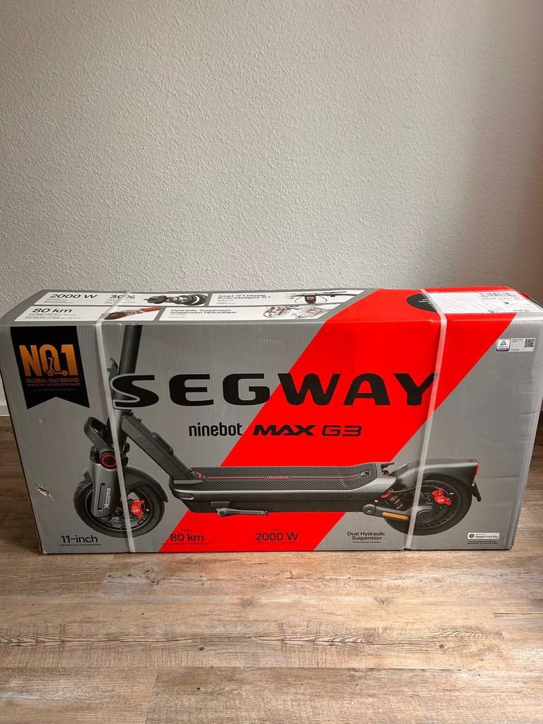 Ninebot Segway G3 MAX, Vélos & Vélomoteurs, Trottinettes, Neuf, Step électrique (E-scooter), Enlèvement ou Envoi