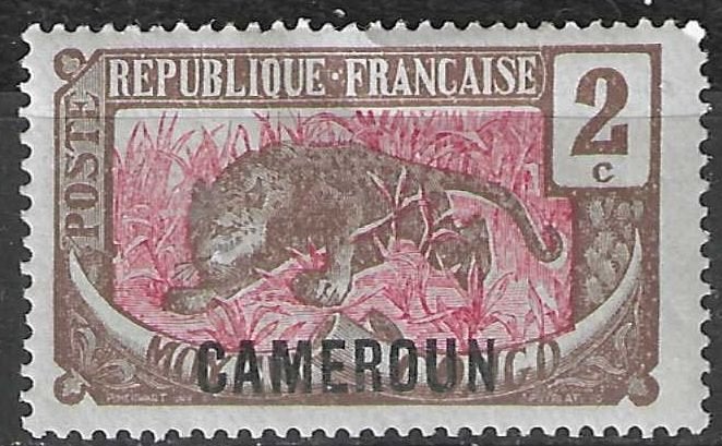 Cameroun 1921 - Yvert 85 - Panthère ou léopard (PF), Envoi, Non oblitéré