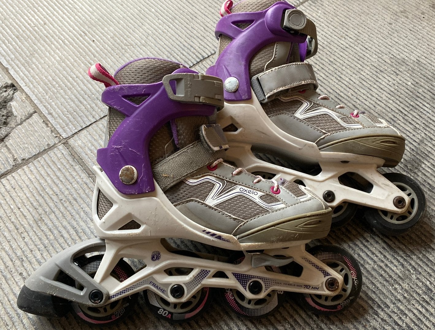 Patins à roulettes oxelo 29-23, Sport en Fitness, Kinderen, Inline skates 4 wielen, Ophalen, Overige merken