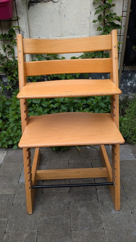 Stokke Tripp Trapp hêtre (vintage) II, Enfants & Bébés, Enlèvement ou Envoi, Utilisé, Chaise évolutive