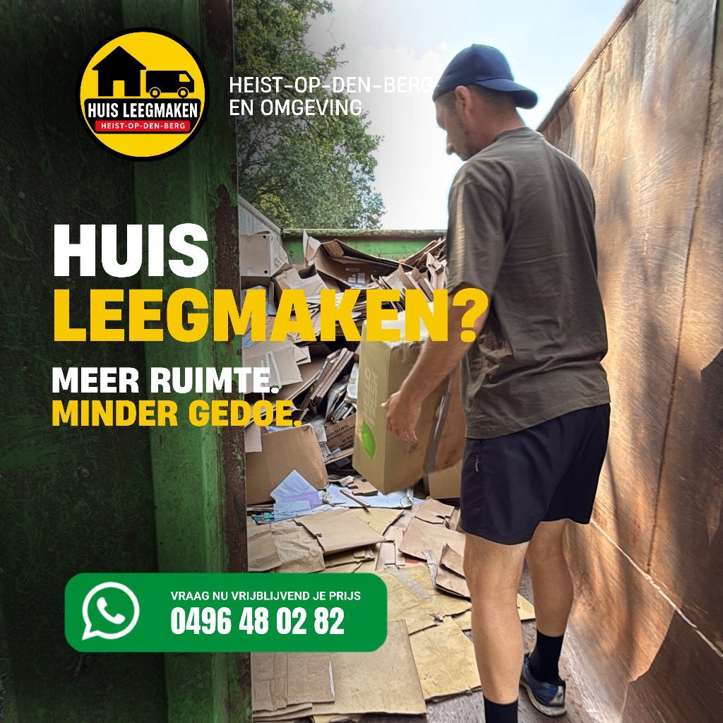Huis leegmaken Heist-op-den-Berg & omstreken / ontruiming, 24-uursservice