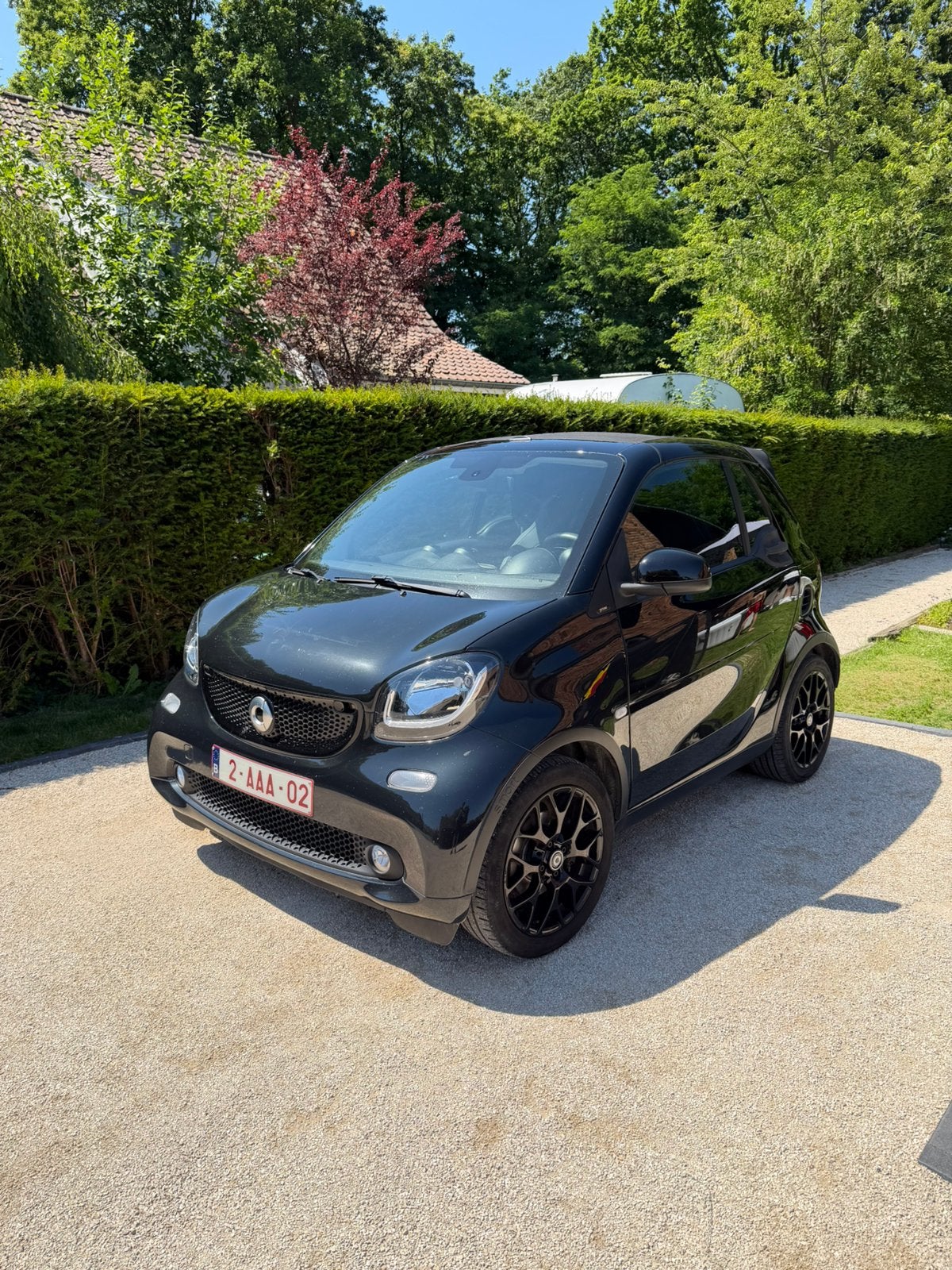 Smart Fortwo Cabrio 2017 Prime 0.9L 89ch auto JBL 119.800km, Auto's, Smart, Automaat, 118 g/km, Zwart, 900 cc