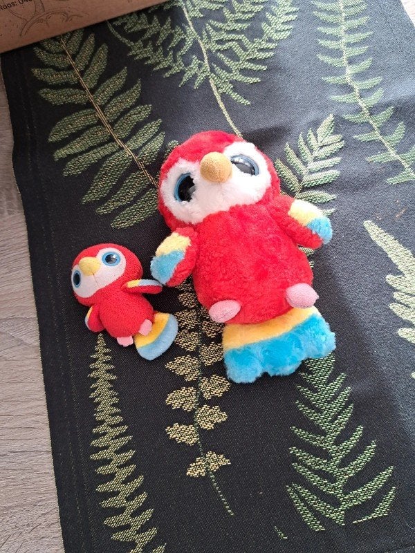 Knuffels: 2 papegaaien, Overige typen, Ophalen of Verzenden, Zo goed als nieuw, Wasbaar