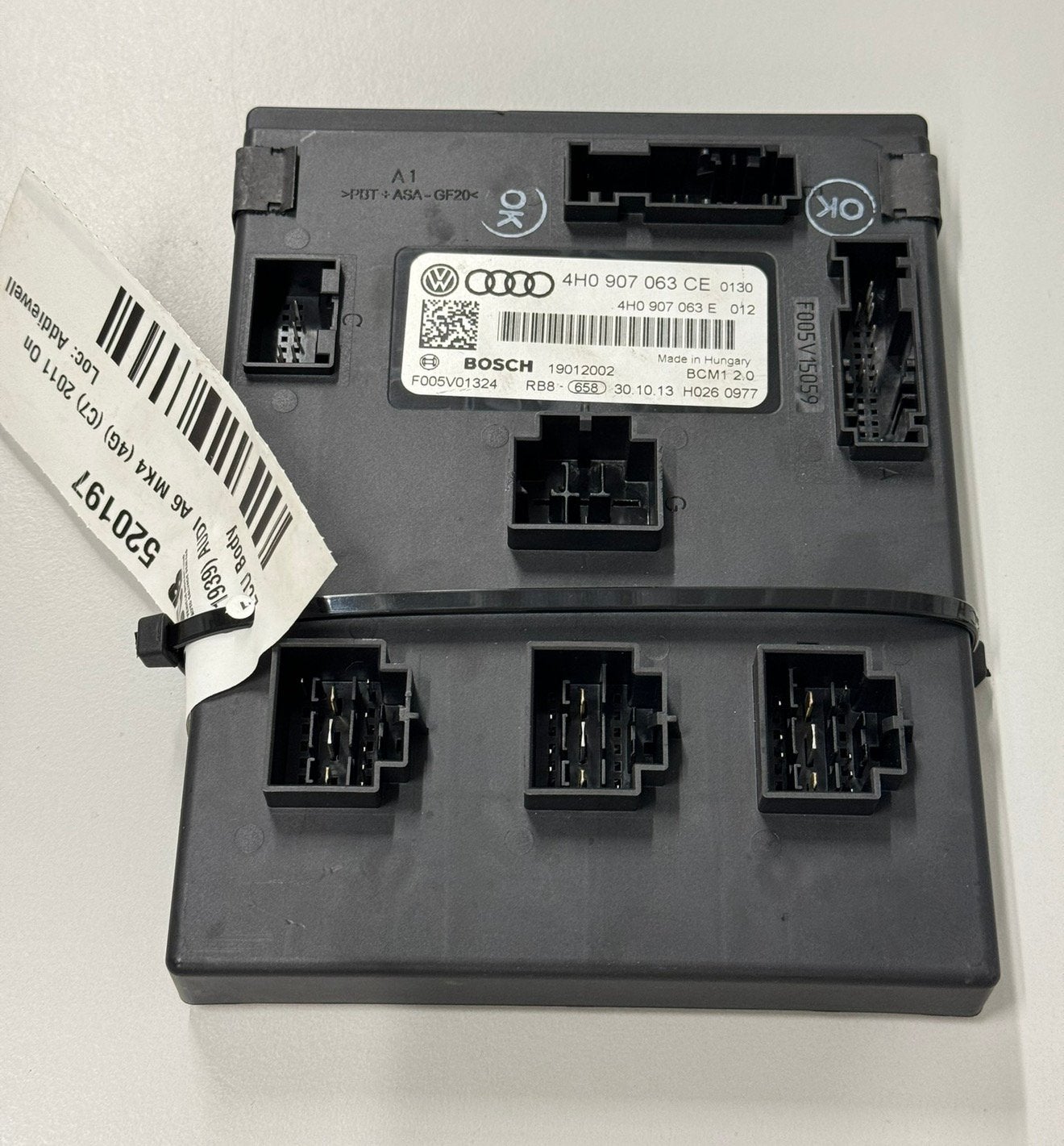 Audi A6 S6 C7 BCM Module de commande carrosserie 4H0907063CE, Enlèvement ou Envoi, Utilisé, Audi