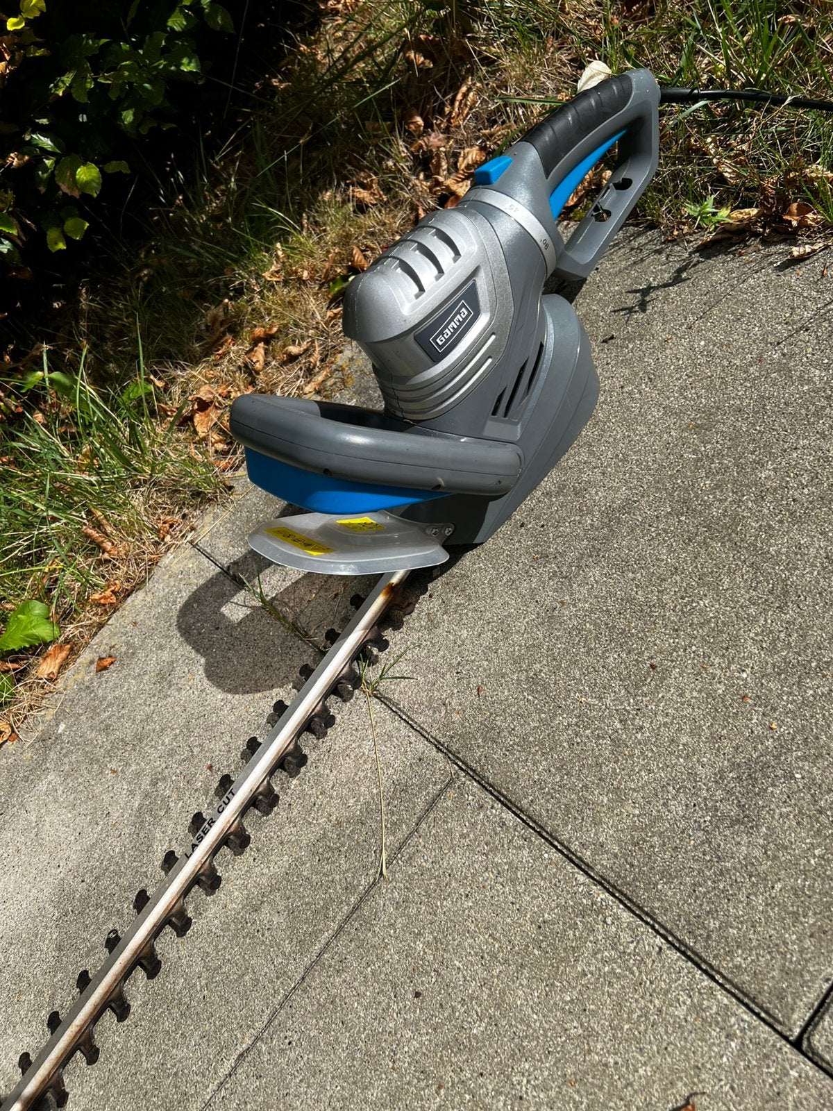 Krachtige Elektrische Heggenschaar met Roterende Handgreep, Jardin & Terrasse, Enlèvement, Comme neuf