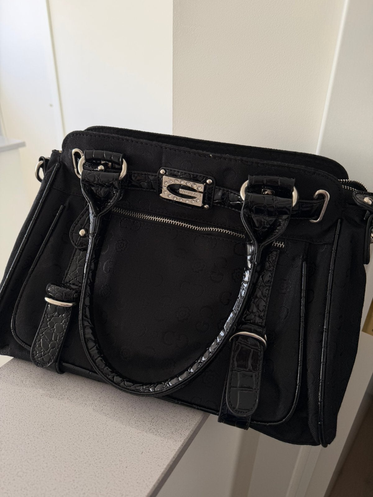Y2k black city bag, Verzenden, Nieuw