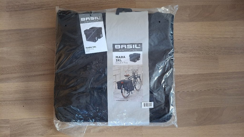 NIEUWE dubbele fietstas Basil 3XL 52 liter 39 x 18 x 35 cm, Fietsen en Brommers, Ophalen, Nieuw, Basil Mara 3XL dubbele fietstas e-bike damesfiets herenfiets