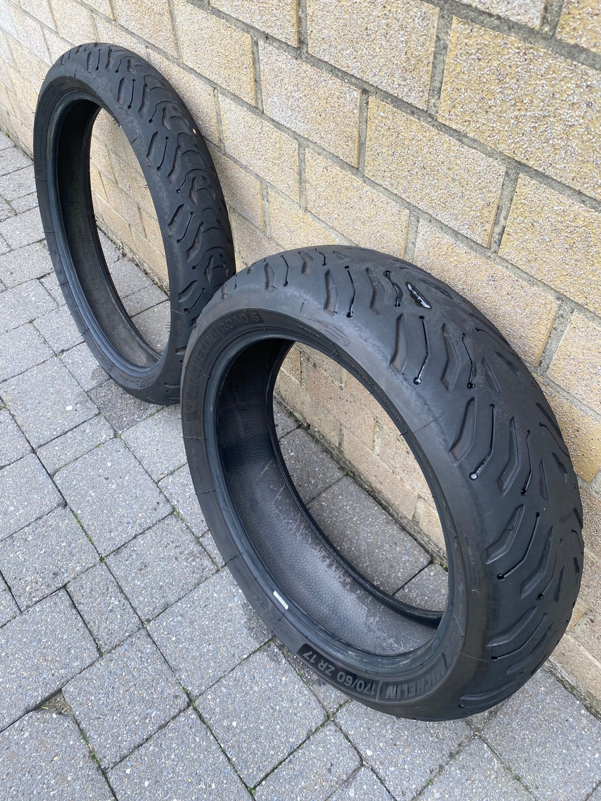 Set Michelin Banden 120/70ZR19 60W & 170/60ZR17 72W BMW GSA, Ophalen, Gebruikt