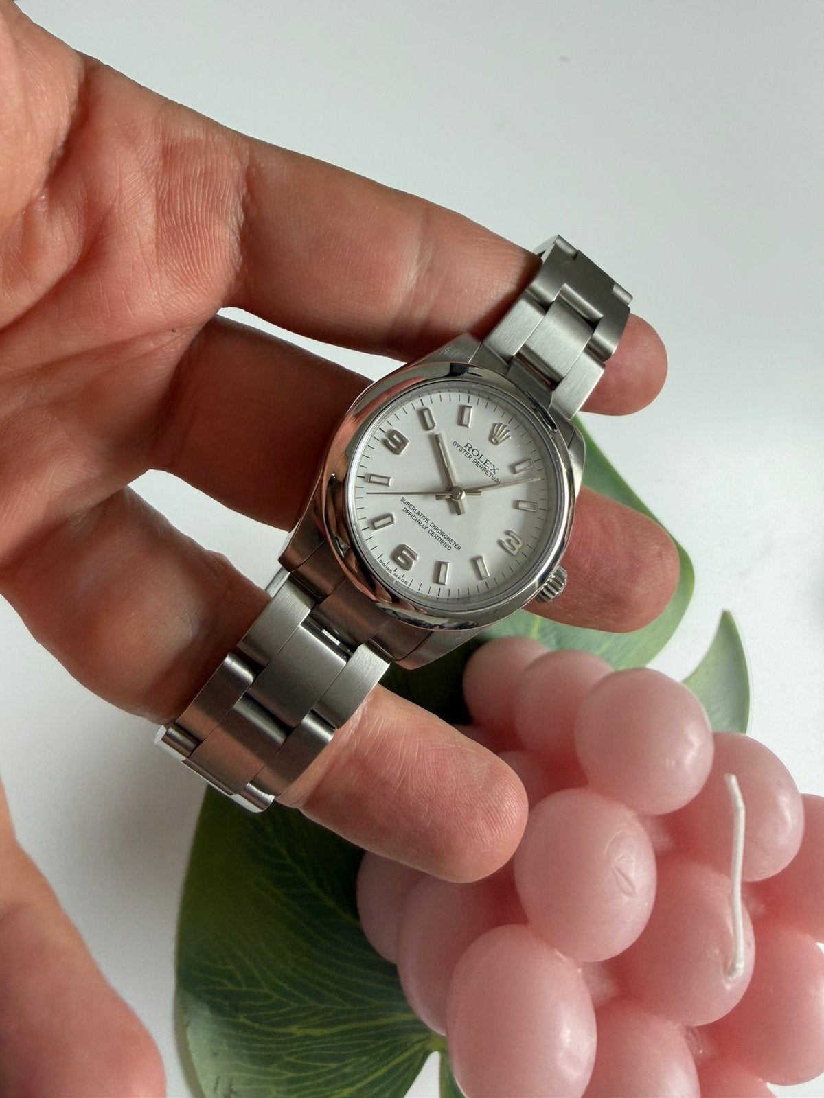 Rolex 177200 31mm whithe dial, Handtassen en Accessoires, Horloges | Dames, Ophalen of Verzenden, Zo goed als nieuw, Rolex