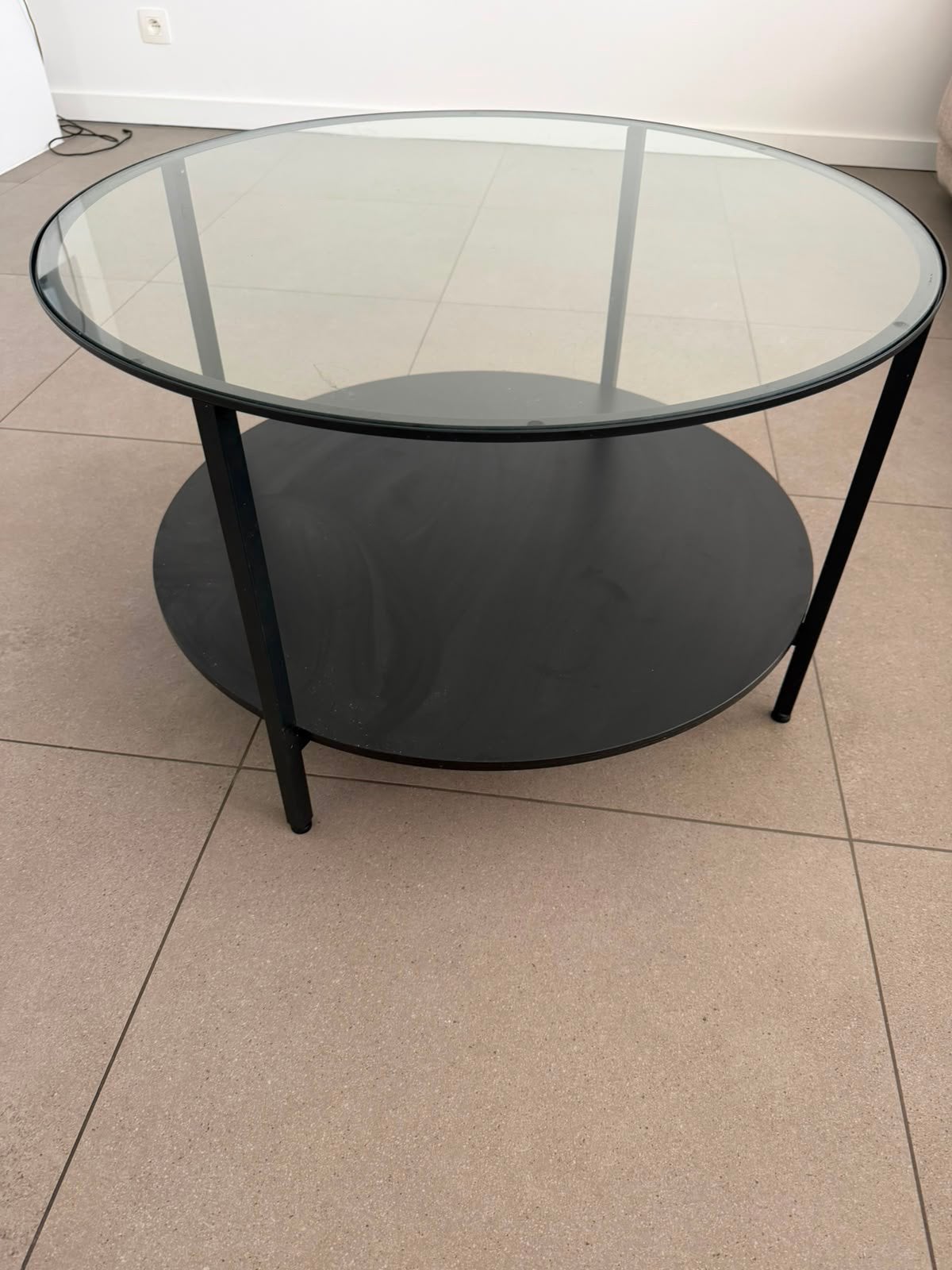 Table basse ikea, Maison & Meubles, Tables | Tables de salon, 50 – 75, Rond, Verre, Enlèvement