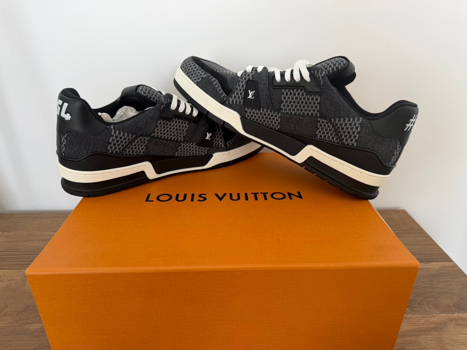 Louis Vuitton Damier Trainer - Maat 47 (nieuw, nooit gedrage, Ophalen, Zwart, Nieuw, Sneakers