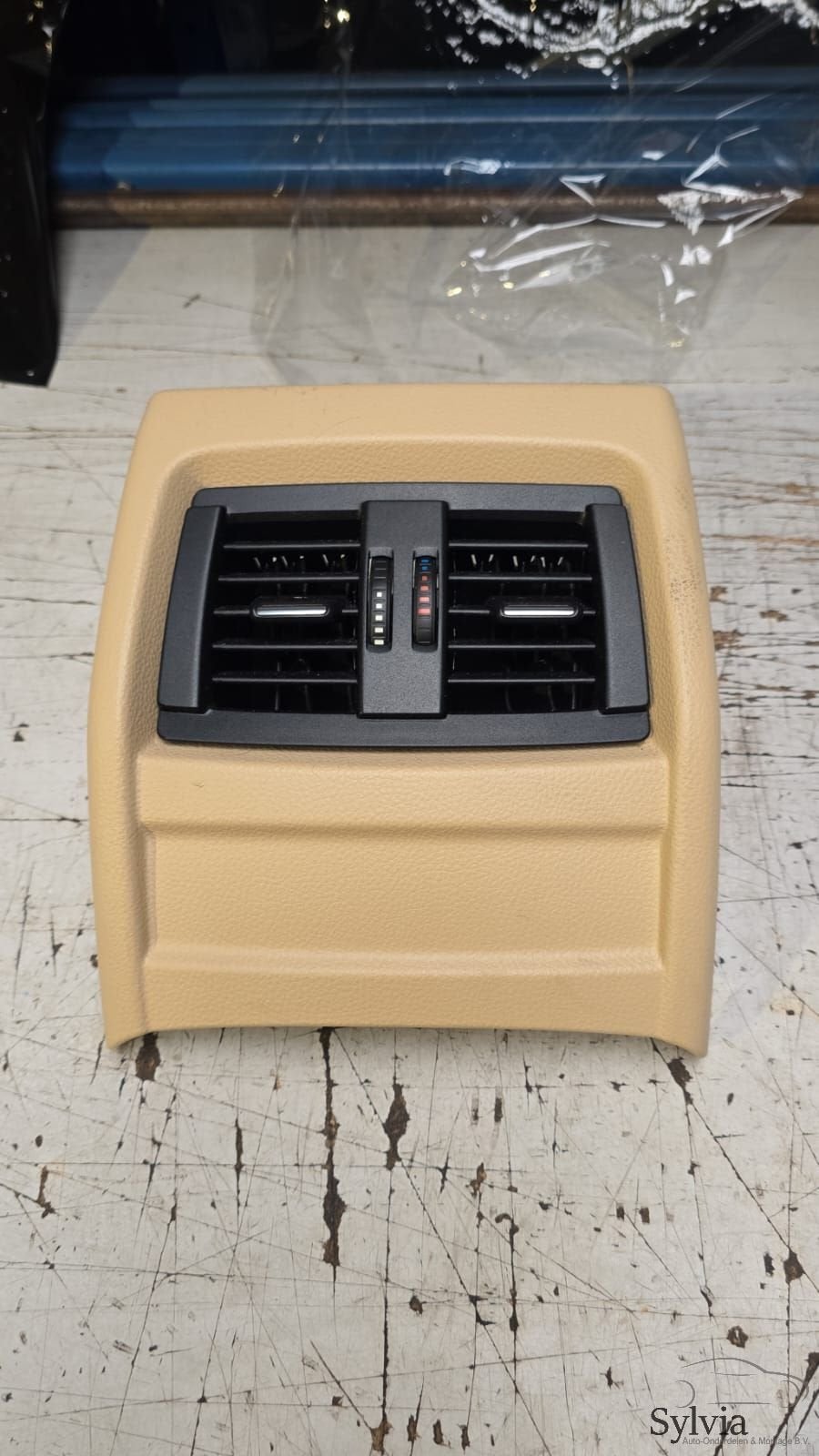 Achterste ventilatierooster luchtrooster middenconsole beige, -, Utilisé, -, -