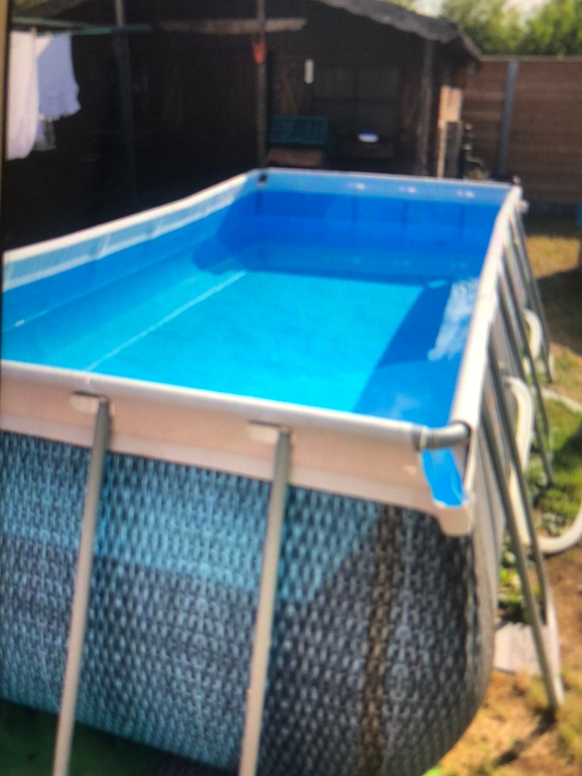 Piscine + accessoires : échelle et pompe., Enlèvement, Utilisé, Piscines hors sol
