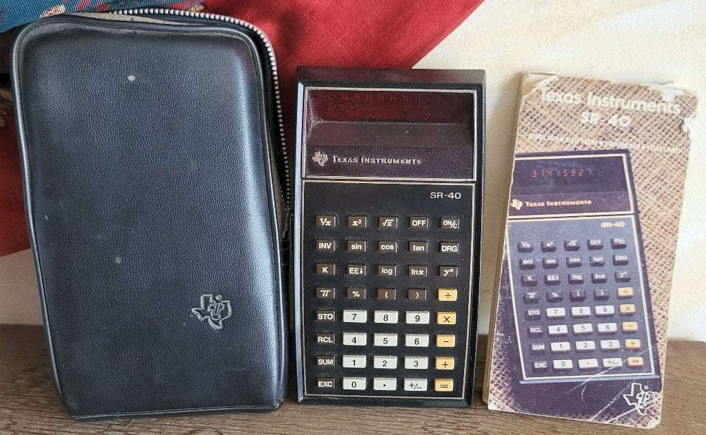 Calculatrice Texas Instruments SR-40 de 1976 ** TTB **, Collections, Enlèvement ou Envoi, Ordinateurs et Machines à calculer