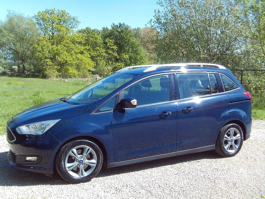 Ford Grand C-Max Benzine 125PK Turbo 16"ALU LED 1ste Hand 18, Achat, Euro 6, Entreprise, Cruise Control
