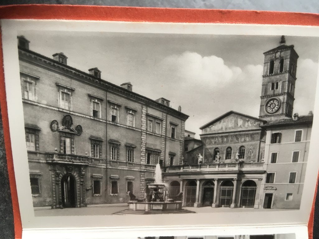 20 fotootjes Rome - Basiliek Van Santa Maria in Trastevere, Verzamelen, Ophalen of Verzenden