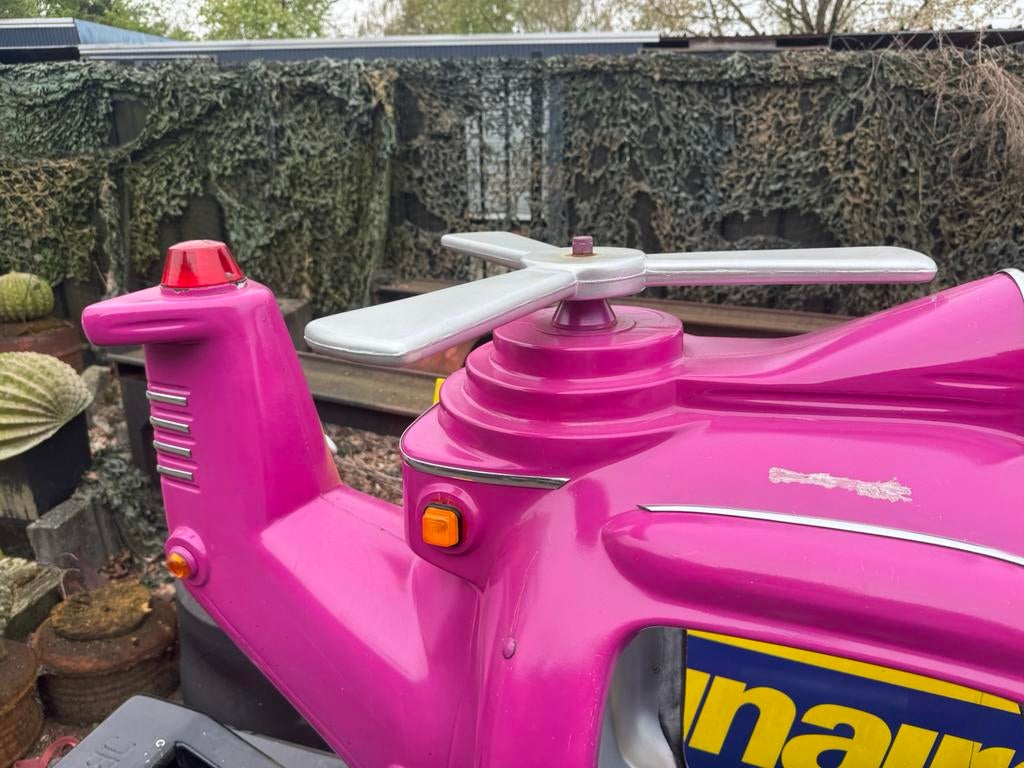 Roze helikopter kiddyride, Ophalen, Gebruikt