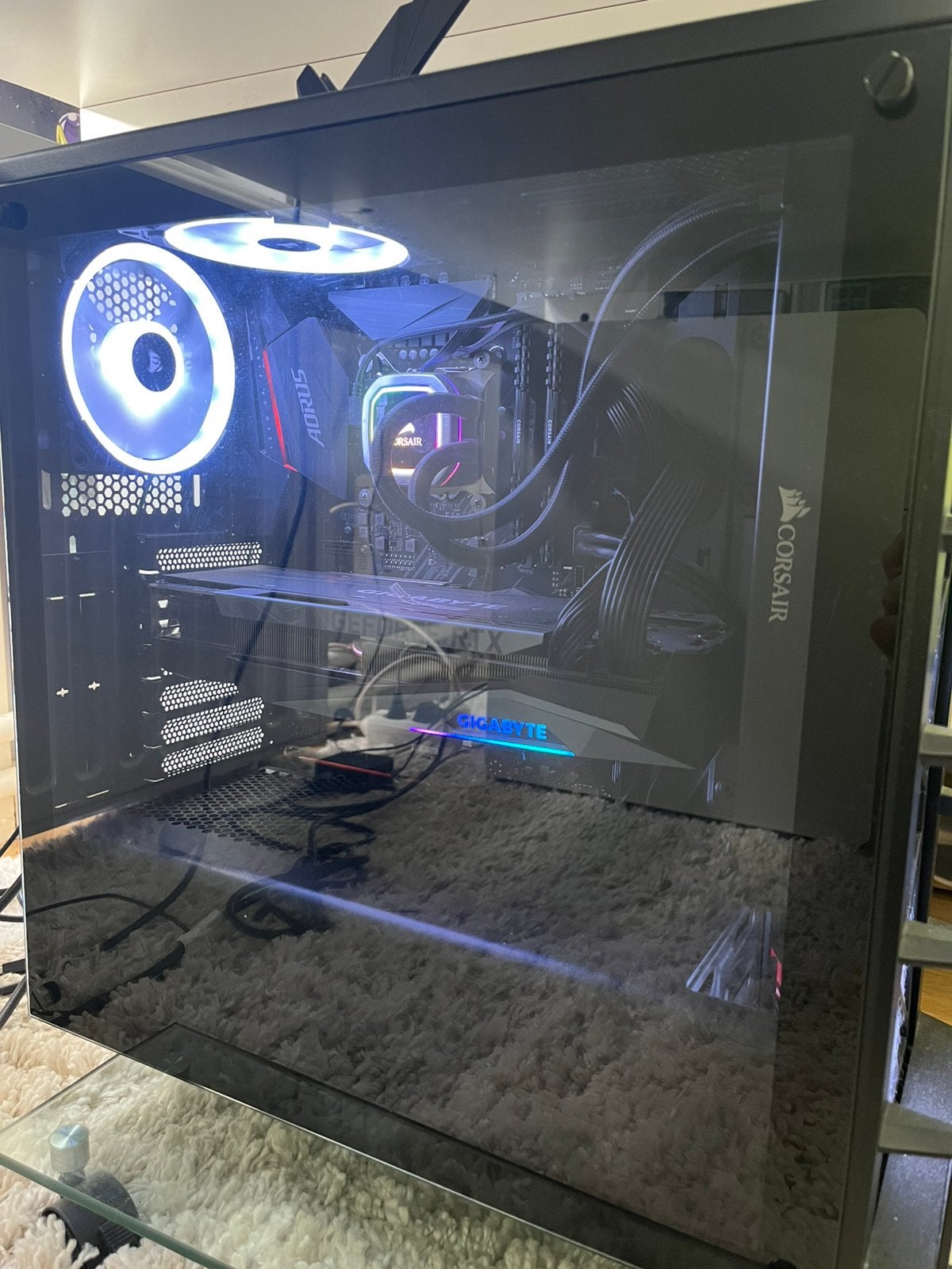 Gaming pc + 2 monitors, Logitech kbm, Astro A40 Headseat, Computers en Software, Ophalen, HDD, Zo goed als nieuw, Gaming