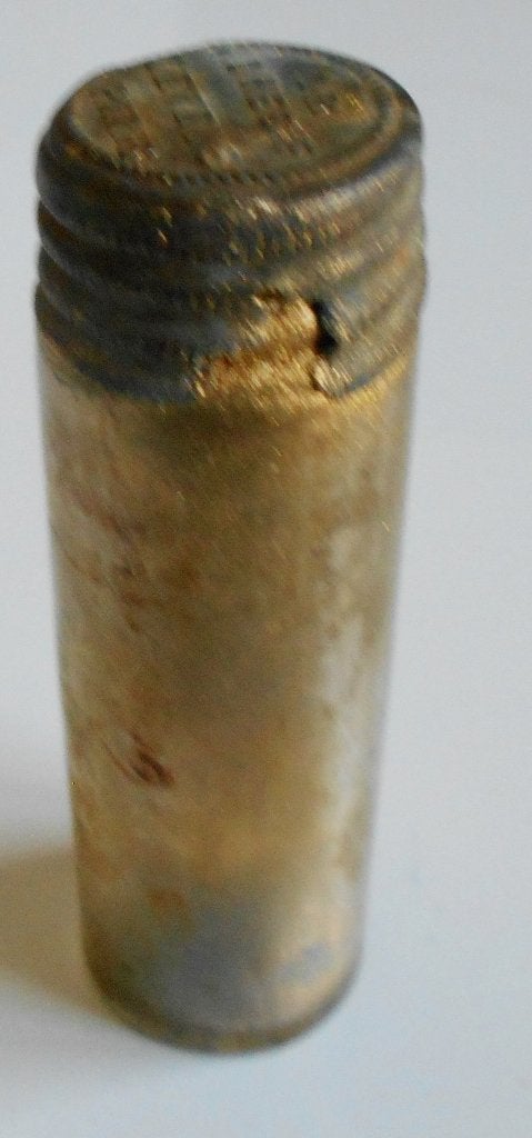 Zelfklevende gouden fles van Old LEVENS Paris., Antiek en Kunst, Ophalen of Verzenden, Goud