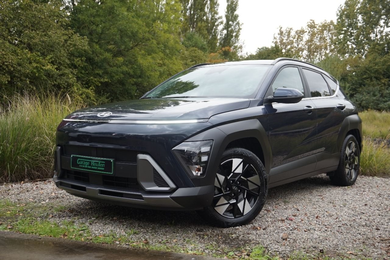 Hyundai KONA N Line Hybrid 2WD (bj 2023, automaat), Auto's, Gebruikt, Euro 6, Blauw, Plug-in hybride