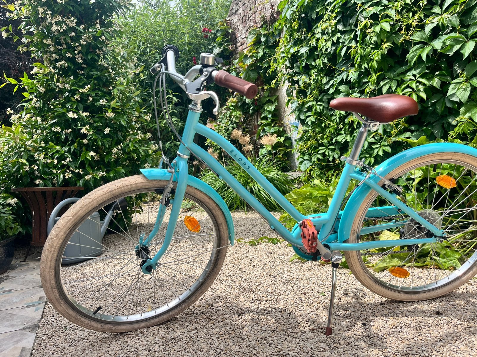 Kinderfiets Elops 500 24 inch 9-12 jaar, Vélos & Vélomoteurs, Vélos | Filles, Comme neuf, 24 pouces, Vitesses, Enlèvement
