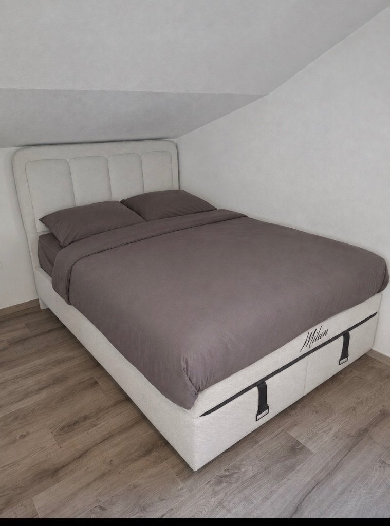 Meubels, Huis en Inrichting, Slaapkamer | Bedden, Ophalen, 190 cm of minder, Zo goed als nieuw, Twijfelaar