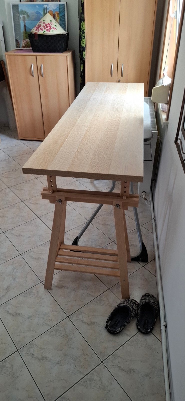 a vendre plateau mdf couleur hêtre, Huis en Inrichting, Ophalen, Gebruikt, Rechthoekig, Dienblad