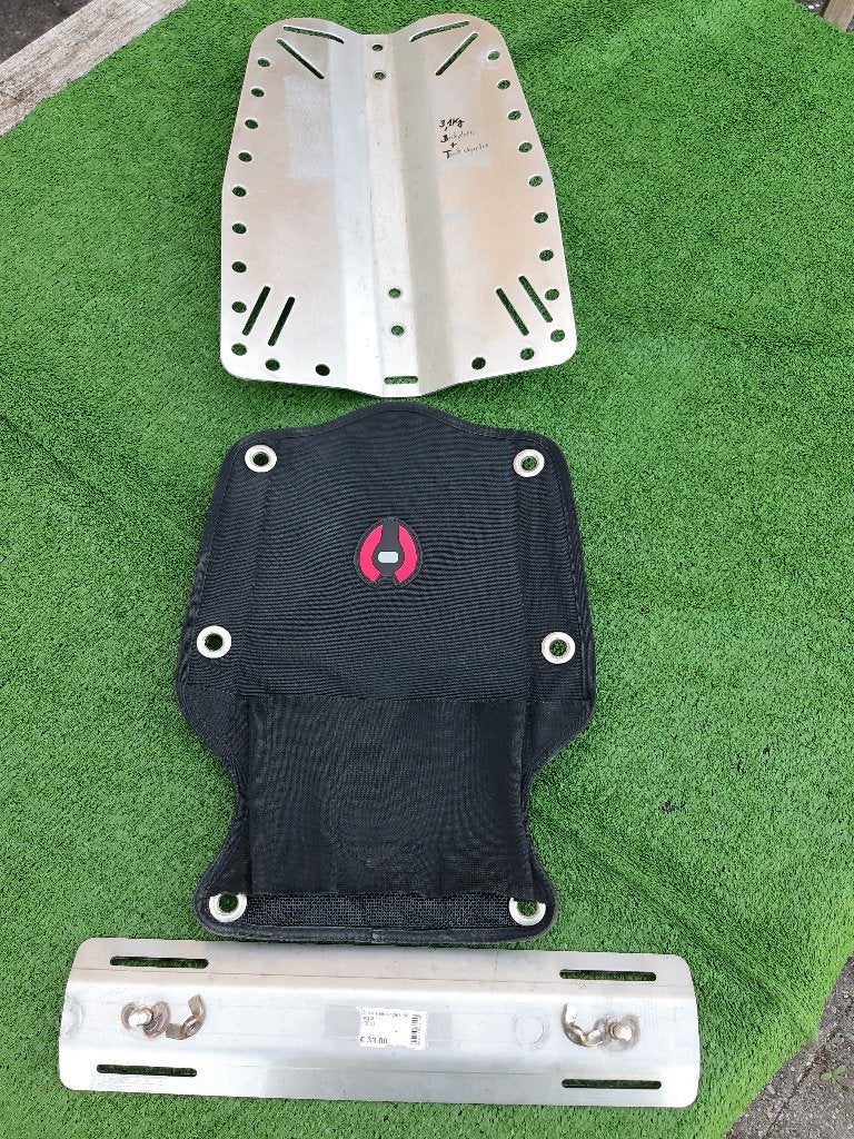 Apeks RVS Backplate + Tank adjuster + Holis Padding, Watersport en Boten, Ophalen, Gebruikt, Trimvest of Wing
