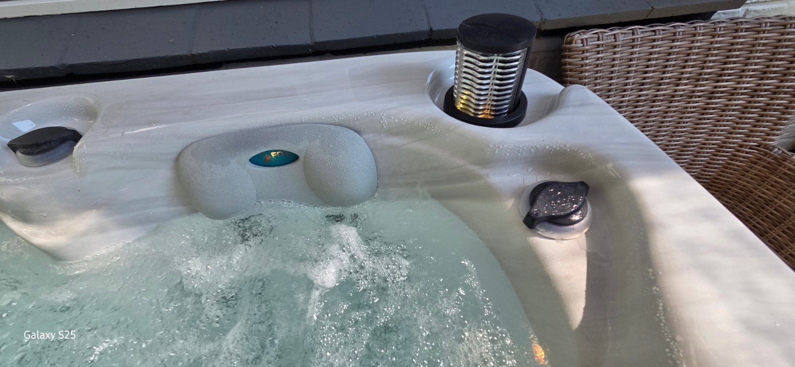 Jacuzzi  5pers. Zo goed als nieuw, Jardin & Terrasse, Bains à remous et Spas, Enlèvement