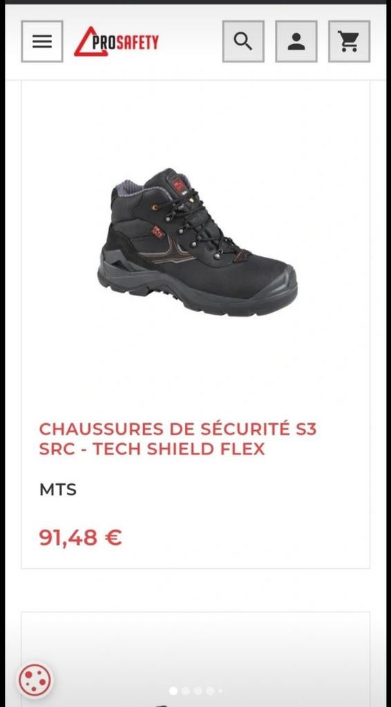Chaussure de sécurité, Enlèvement ou Envoi, Neuf