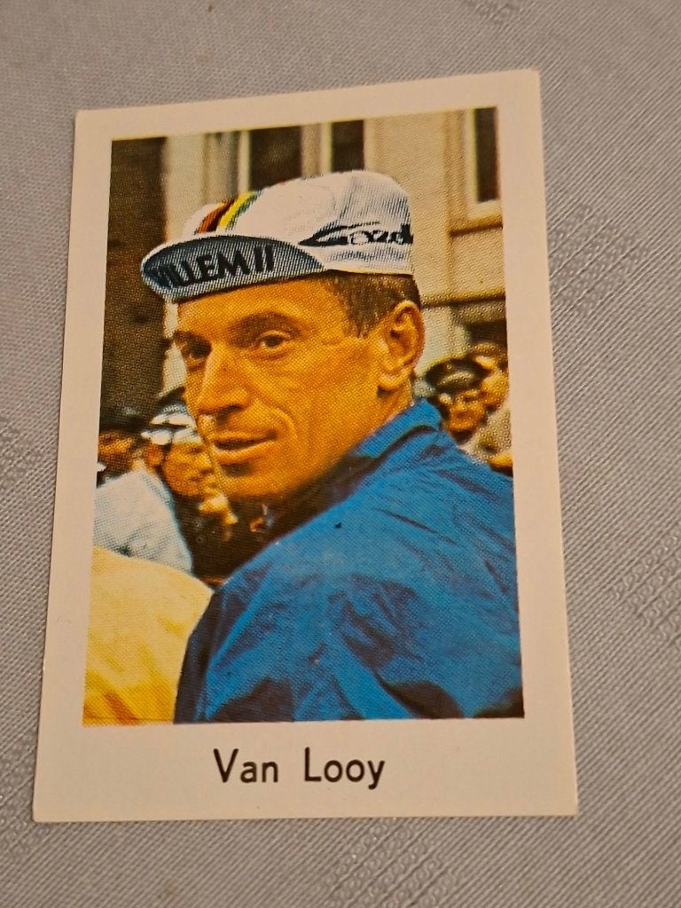 Prentje/Chromo : Rik Van Looy / Willem II-Gazelle, Ophalen of Verzenden, Zo goed als nieuw, Poster, Plaatje of Sticker