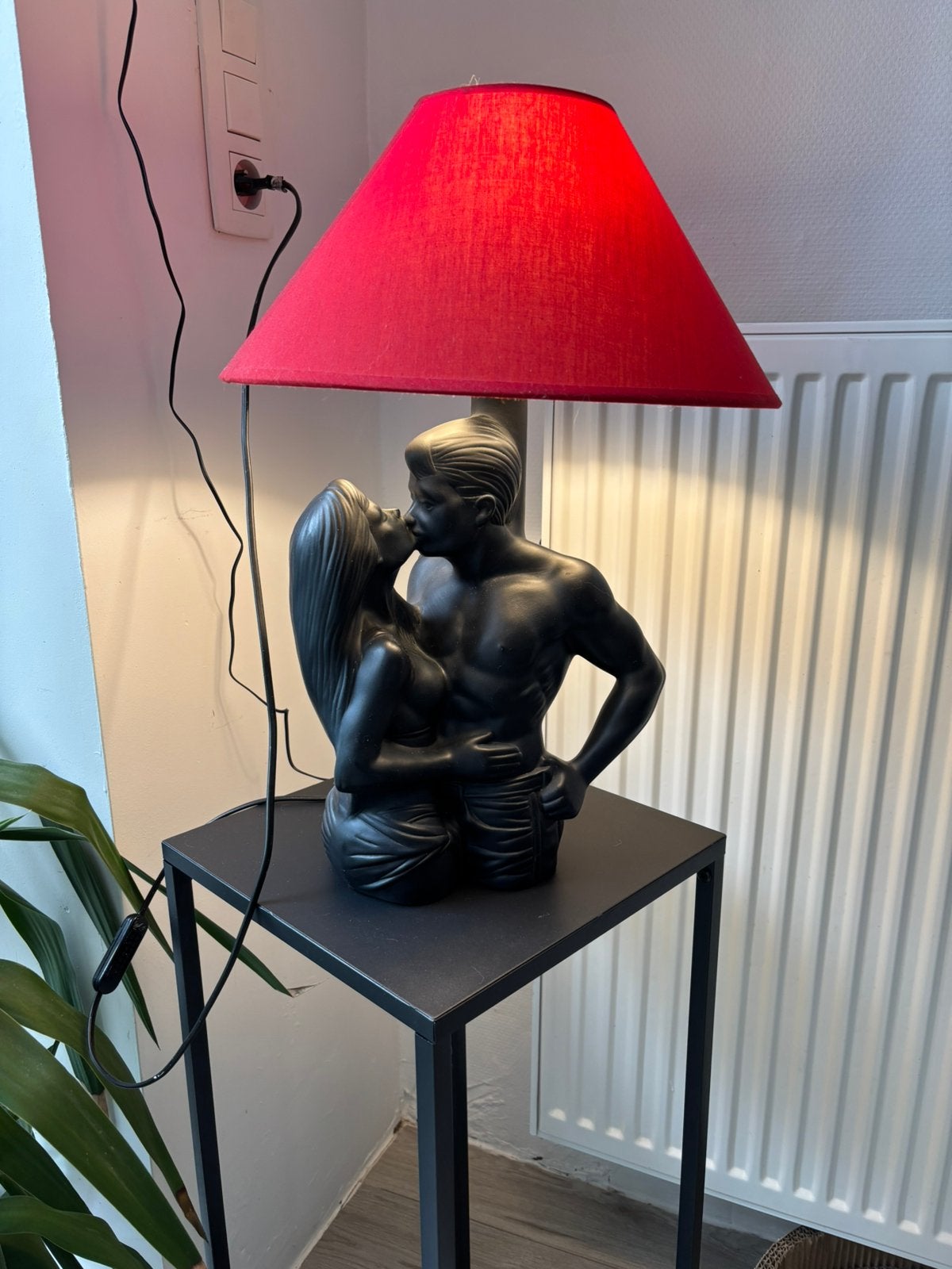 Lampe buste homme & femme, Rouge, Enlèvement, Comme neuf