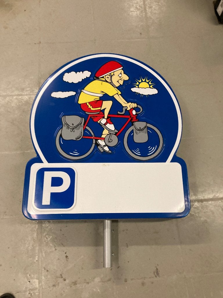Parkeerbord fietsers, Ophalen