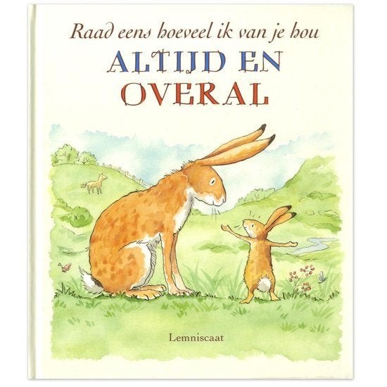 boek: raad eens hoeveel ik van je hou/+...altijd en overal.., Boeken, Ophalen of Verzenden, Zo goed als nieuw, Fictie algemeen