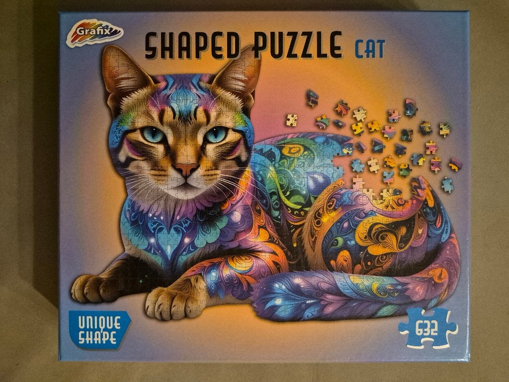Puzzel Kat, speciale vorm, shaped 632 stukjes, Enlèvement, Comme neuf, Puzzle