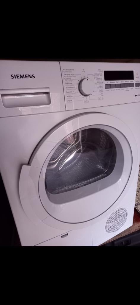 Siemens condensatiedroger van 8 kg, Elektronische apparatuur, Droogkasten, Ophalen, Zo goed als nieuw, Voorlader
