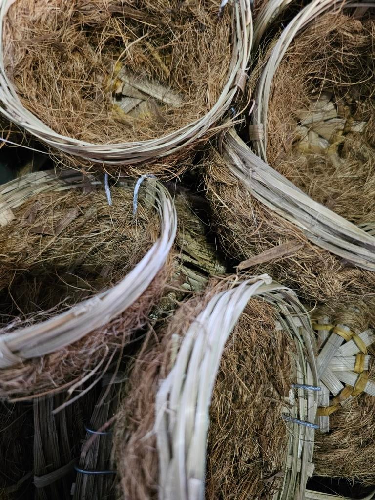 Rieten nest Cocos met haak Ø11 cm - Winkel en Webshop, Ophalen